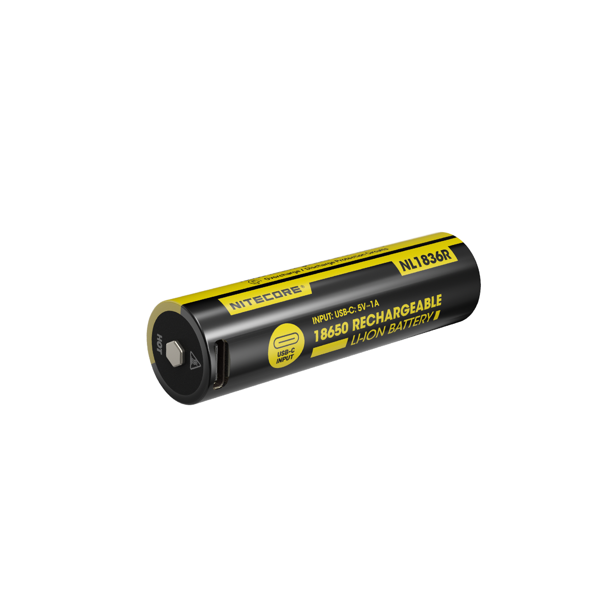 Nitecore NL1836R 3600mAh 18650 Direct USB-C Rechargeable Li-ion Battery (Protected)