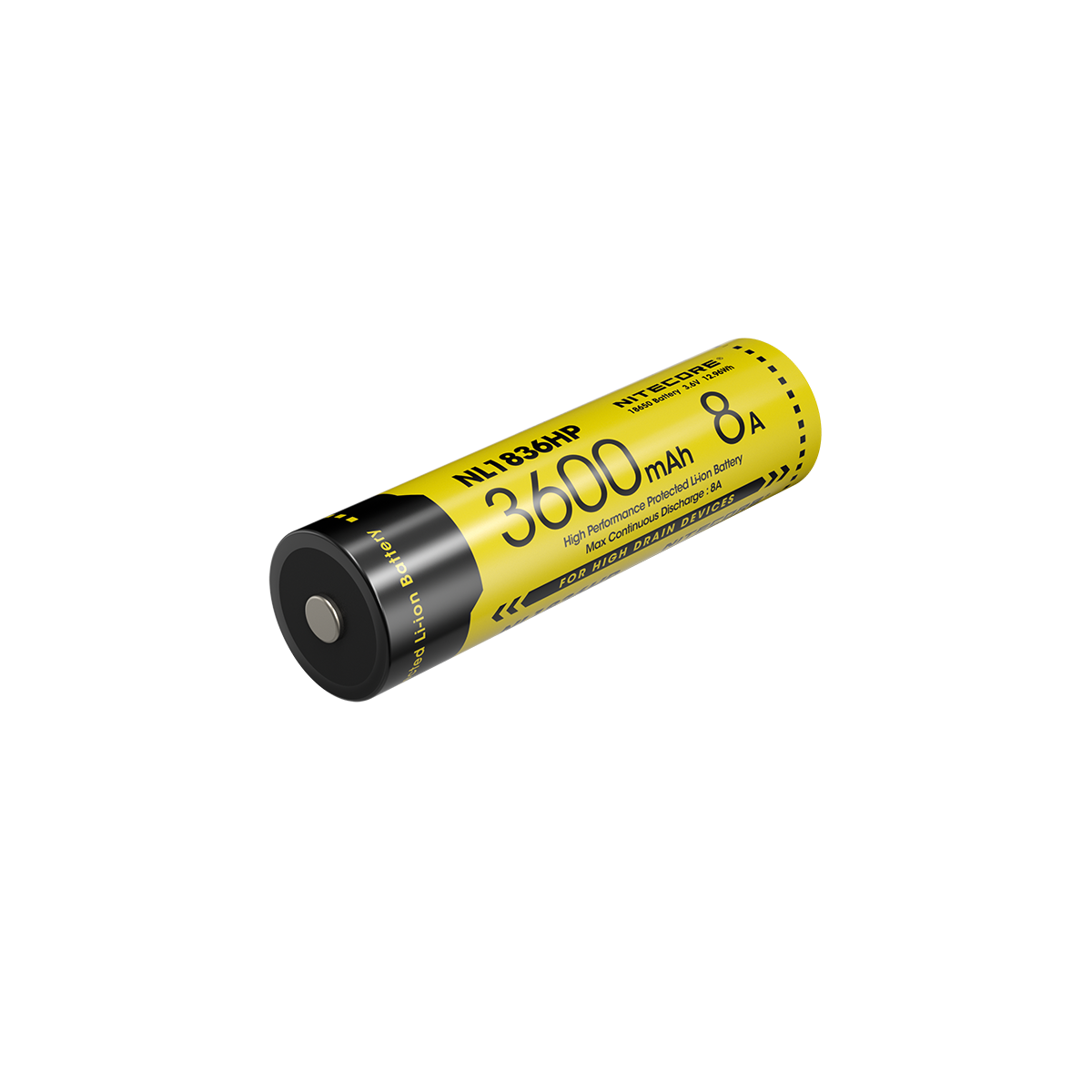 Nitecore NL1836HP 3600mAh 18650 High Performance Rechargeable Li-ion Battery (Protected)
