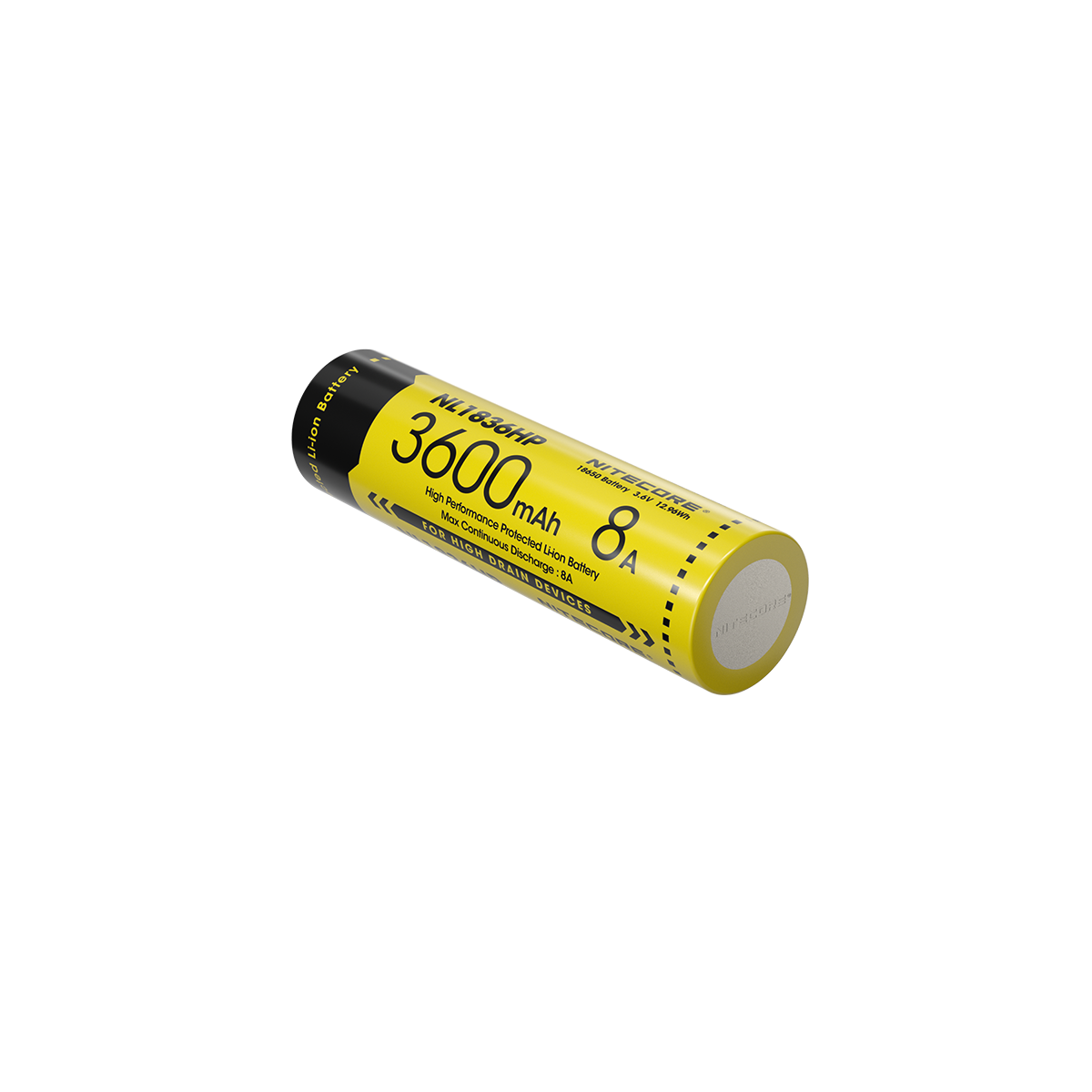 Nitecore NL1836HP 3600mAh 18650 High Performance Rechargeable Li-ion Battery (Protected)