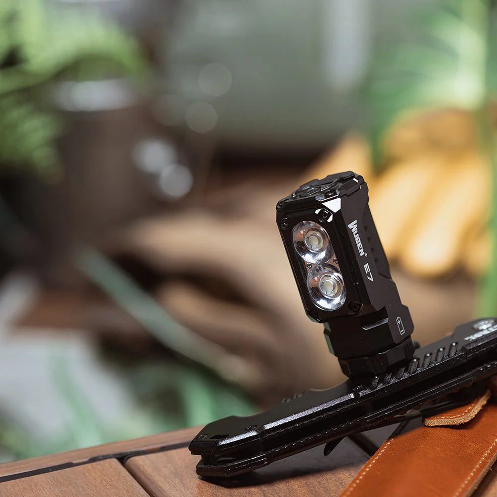 Wuben E7 2-in-1 Head Torch and EDC Torch - Head Torch Kit (Includes Headband)