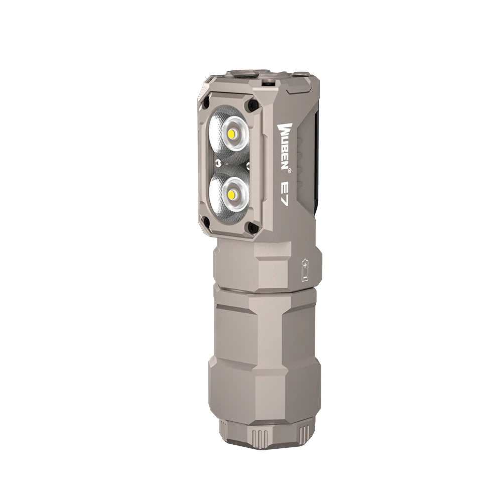 WUBEN E7 2-in-1 Head Torch and EDC Torch - Head Torch Extended Battery Kit (Includes Extender, 18650 Battery & Headband)