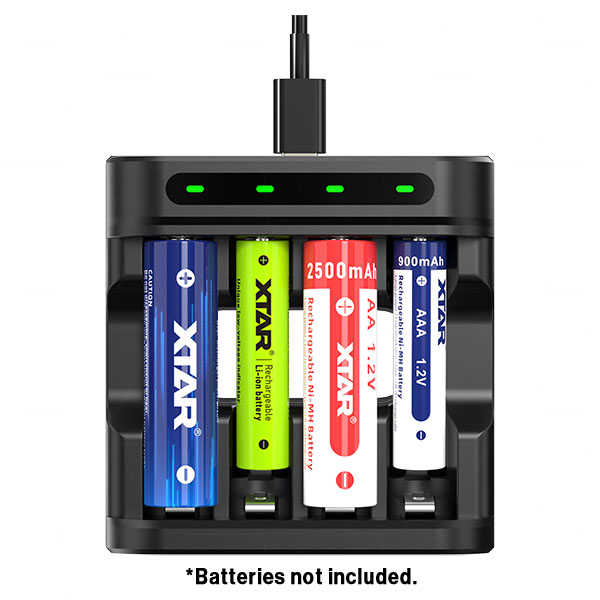 XTAR L4 AA/AAA USB-C Four-Slot Charger