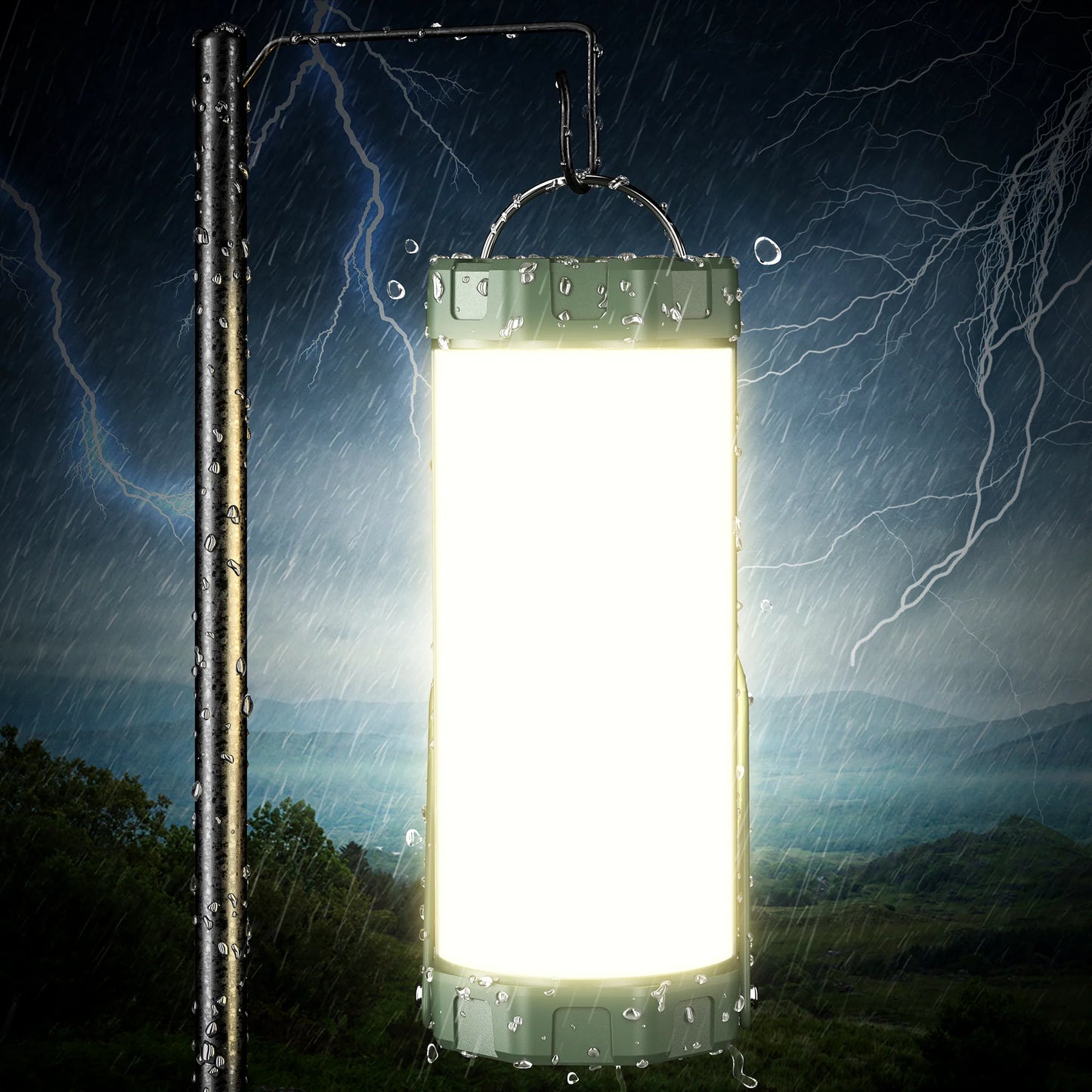 Glocusent Survival Camping Lantern - Refraction Lighting