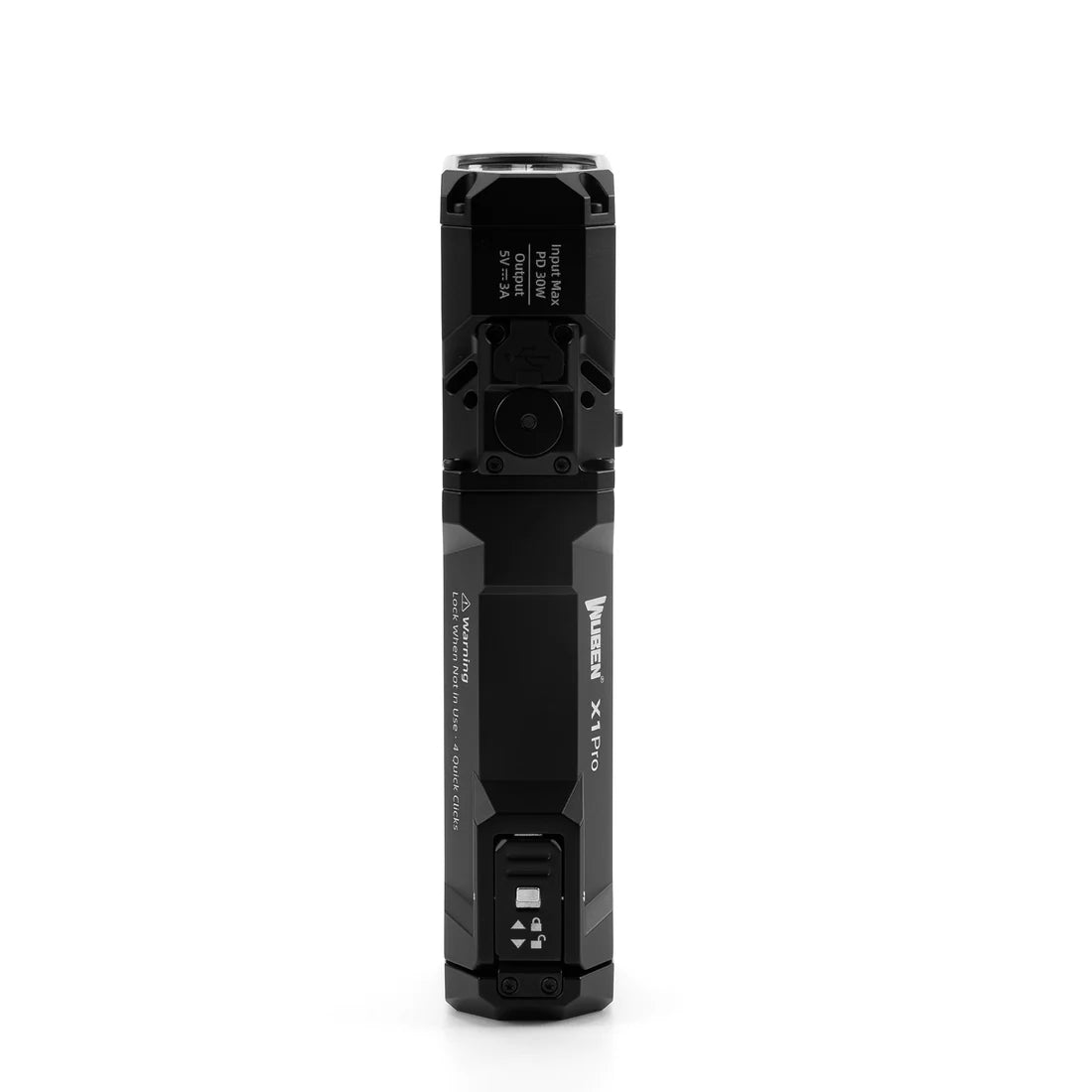 Wuben X1 Pro 12300 Lumens Rechargeable Power Bank EDC Torch - Refraction Lighting