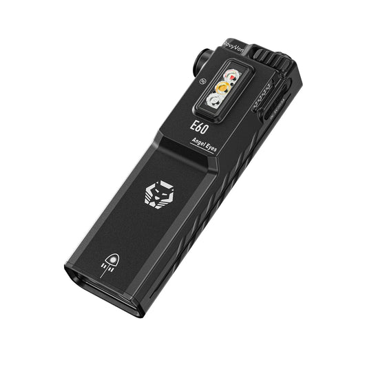RovyVon E60 Flat Palm - sized EDC Torch - Refraction Lighting