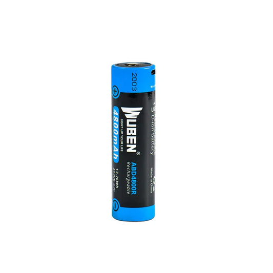 WUBEN ABD4800R 4800mAh 21700 Rechargeable Li-ion Battery (Protected)