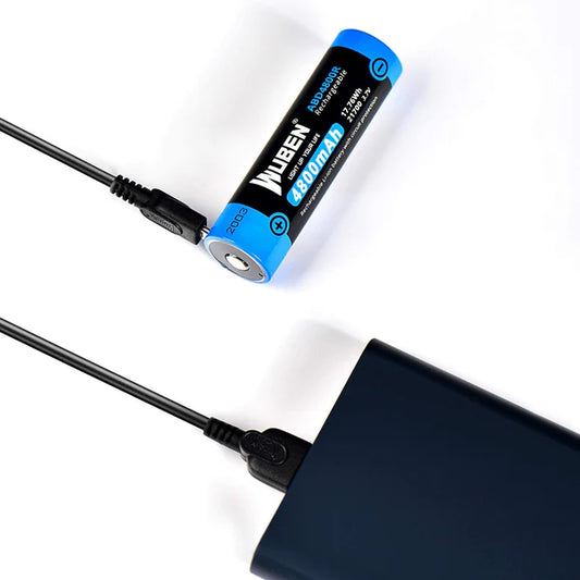 WUBEN ABD4800R 4800mAh 21700 Direct USB-C Rechargeable Li-ion Battery (Protected)