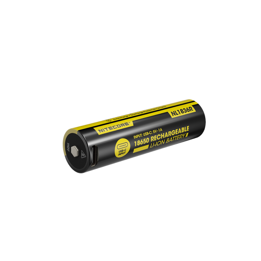 Nitecore NL1836R 3600mAh 18650 Direct USB-C Rechargeable Li-ion Battery (Protected)