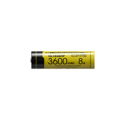 Nitecore NL1836HP 3600mAh 18650 High Performance Rechargeable Li-ion Battery (Protected)