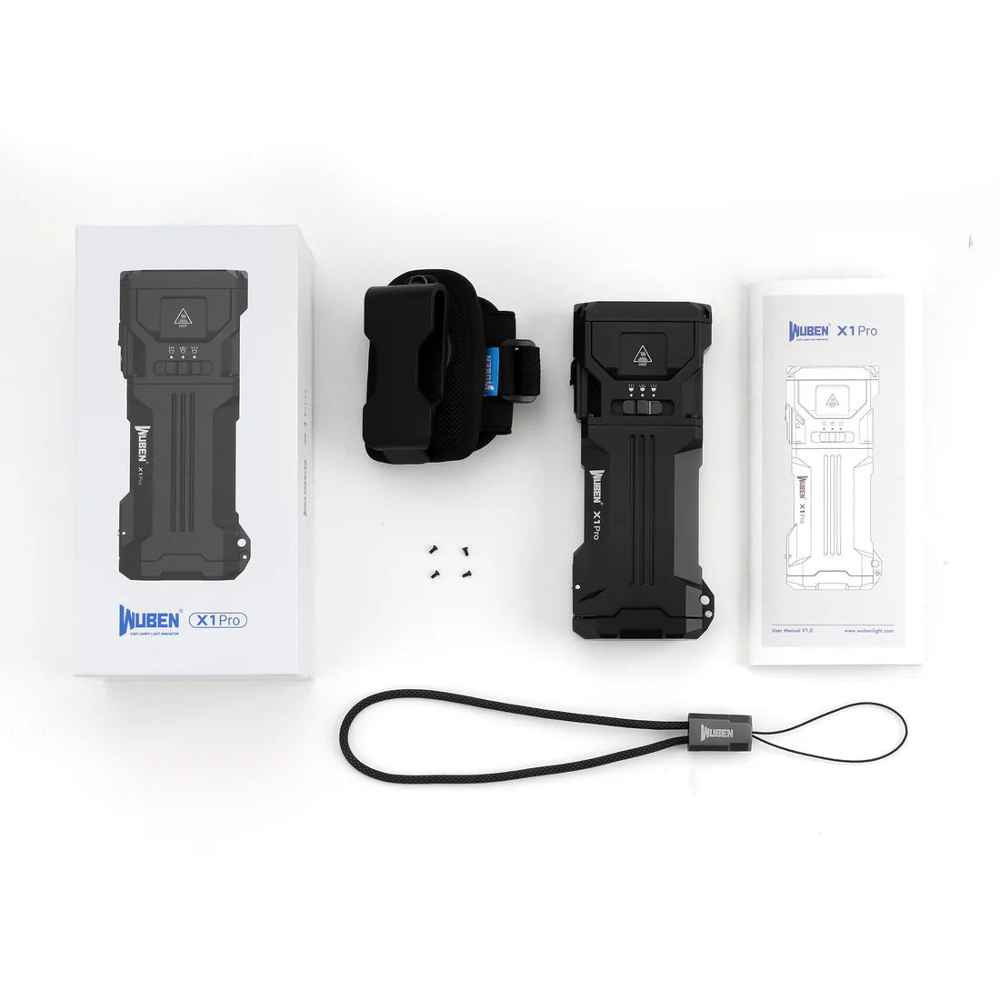 Wuben X1 Pro 12300 Lumens Rechargeable Power Bank EDC Torch - Refraction Lighting