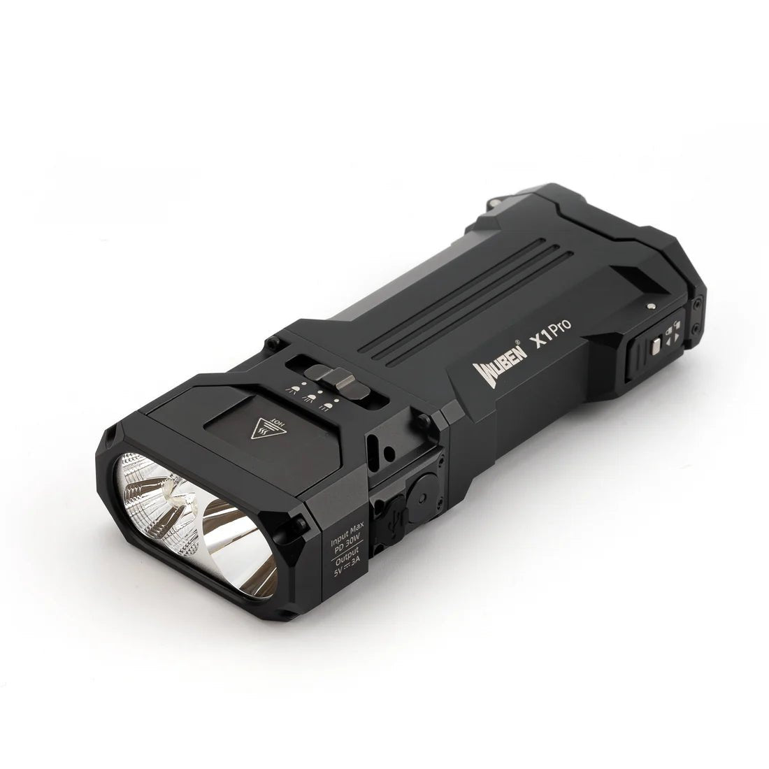 Wuben X1 Pro 12300 Lumens Rechargeable Power Bank EDC Torch - Refraction Lighting