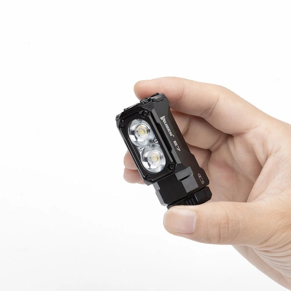 Wuben E7 2-in-1 Head Torch and EDC Torch - Head Torch Kit (Includes Headband)