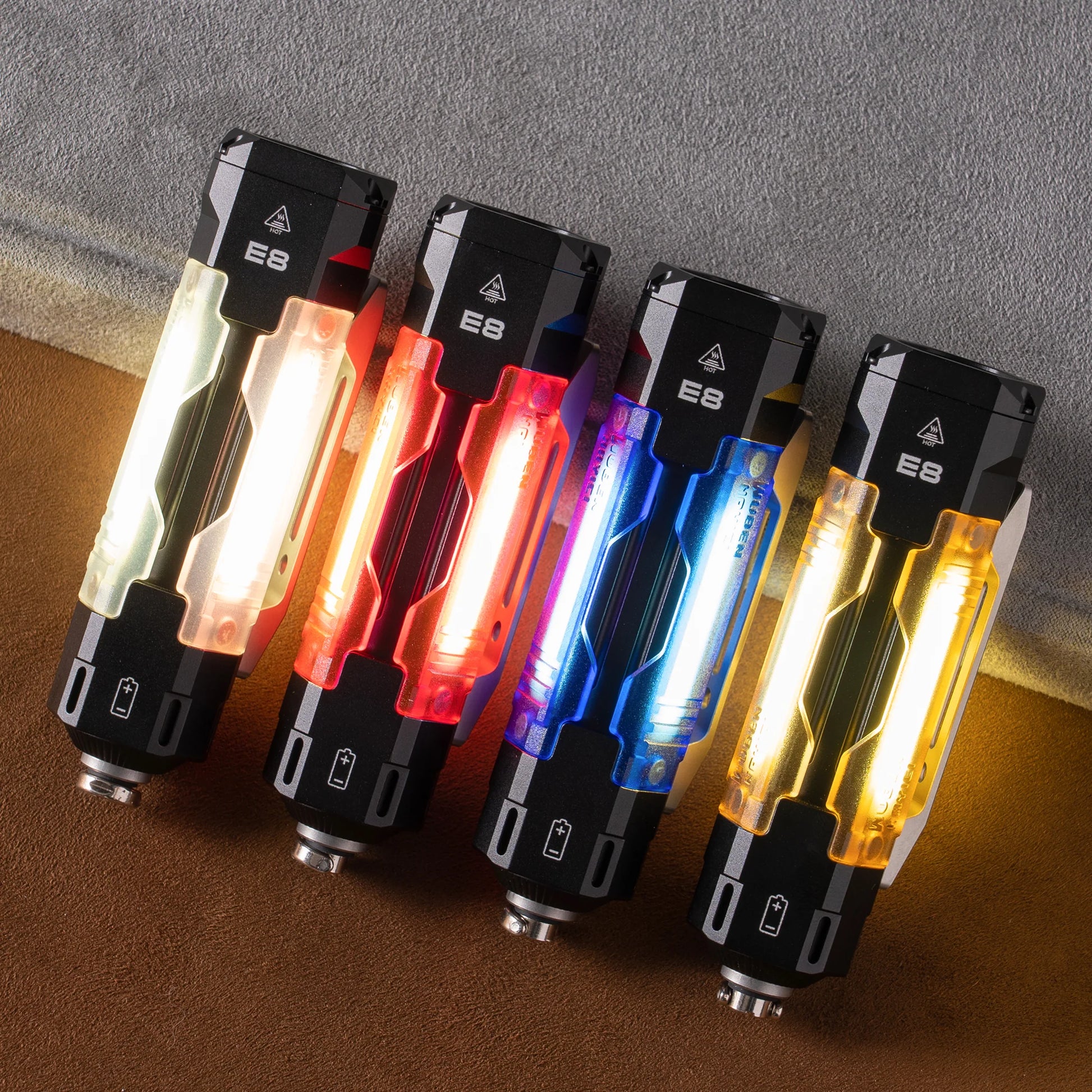 WUBEN E8 Shell Packs - Magnetic Snap - On Panels (3 Per Pack) - Refraction Lighting