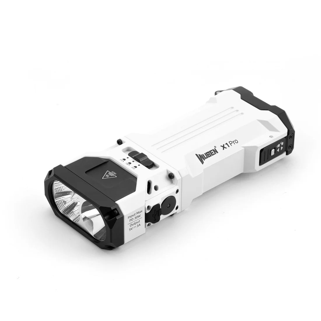 Wuben X1 Pro 12300 Lumens Rechargeable Power Bank EDC Torch - Refraction Lighting