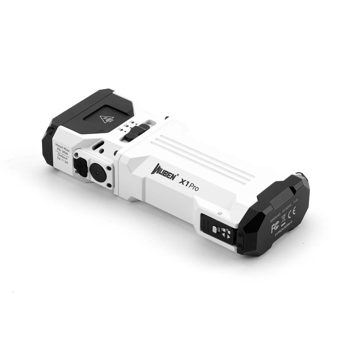 Wuben X1 Pro 12300 Lumens Rechargeable Power Bank EDC Torch - Refraction Lighting