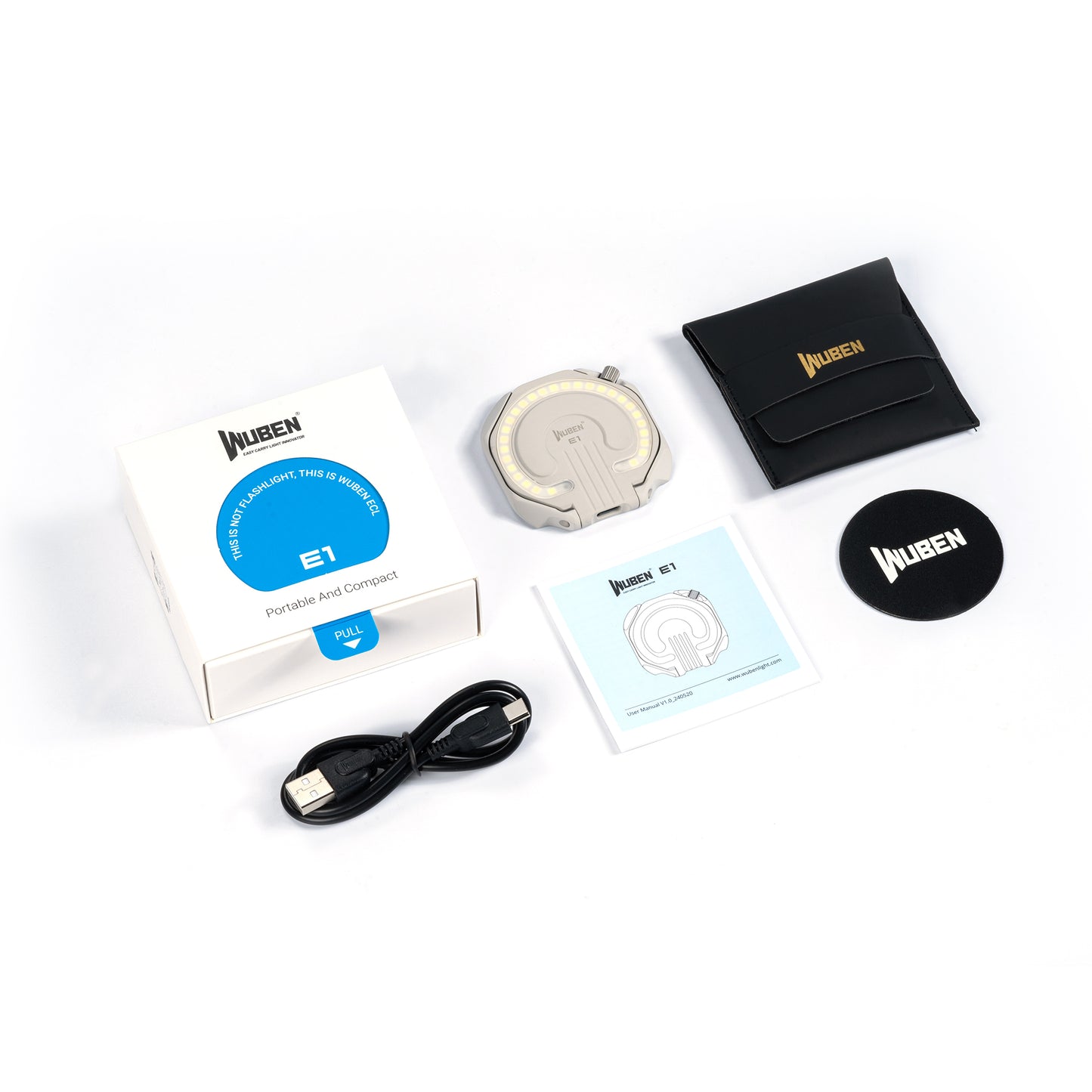 WUBEN E1 Portable Selfie Ring Light