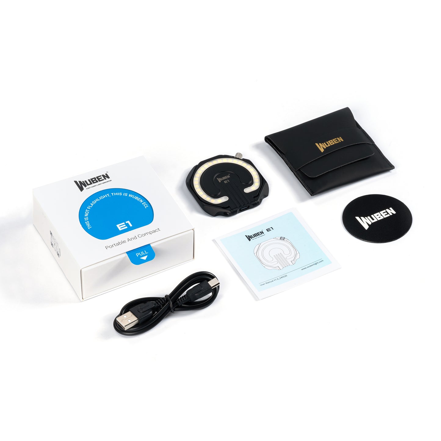 WUBEN E1 Portable Selfie Ring Light