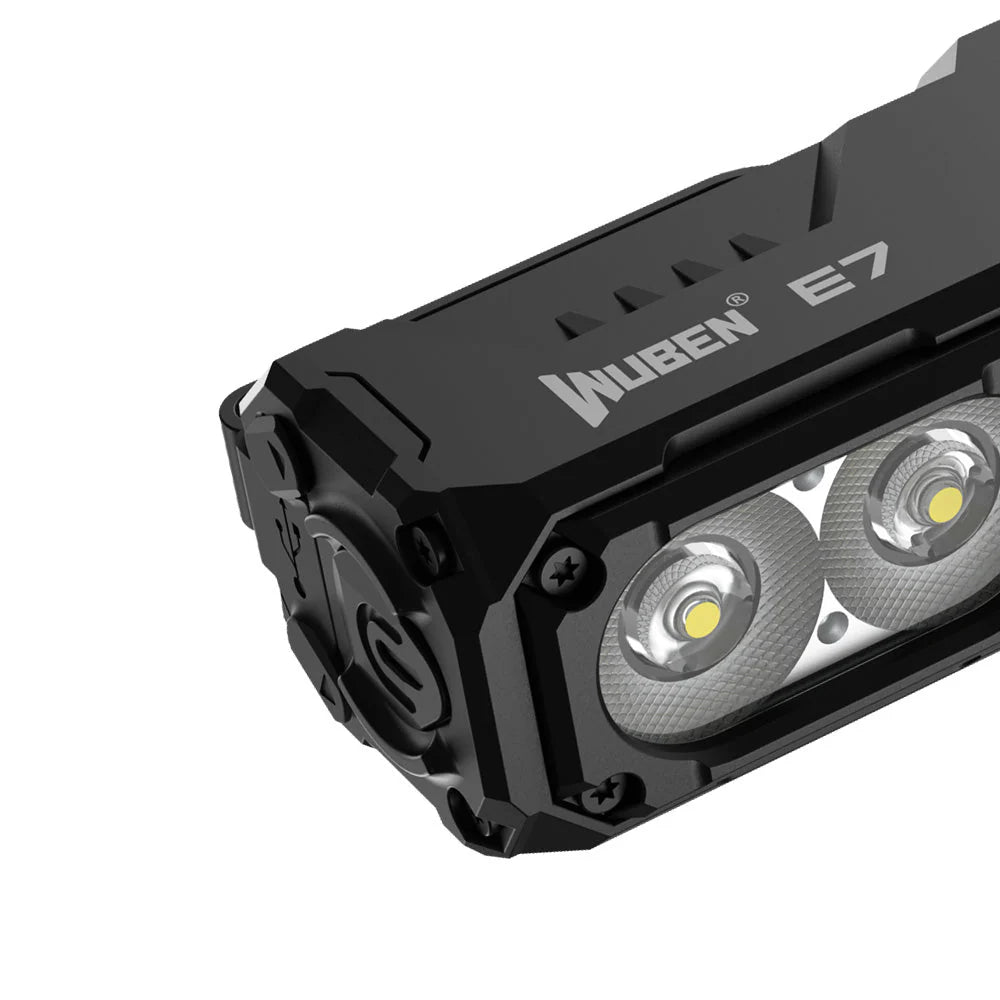 Wuben E7 2-in-1 Head Torch and EDC Torch - Head Torch Kit (Includes Headband)