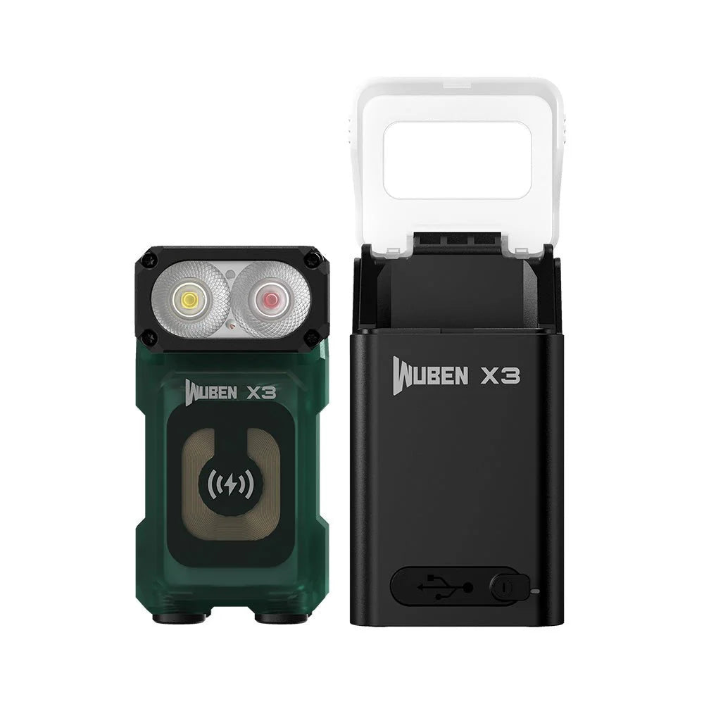 WUBEN X3 Owl EDC Torch - With Aluminium Charging Box