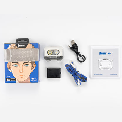 WUBEN H4 Multi - function Head Torch - With Dual Battery Options - Refraction Lighting