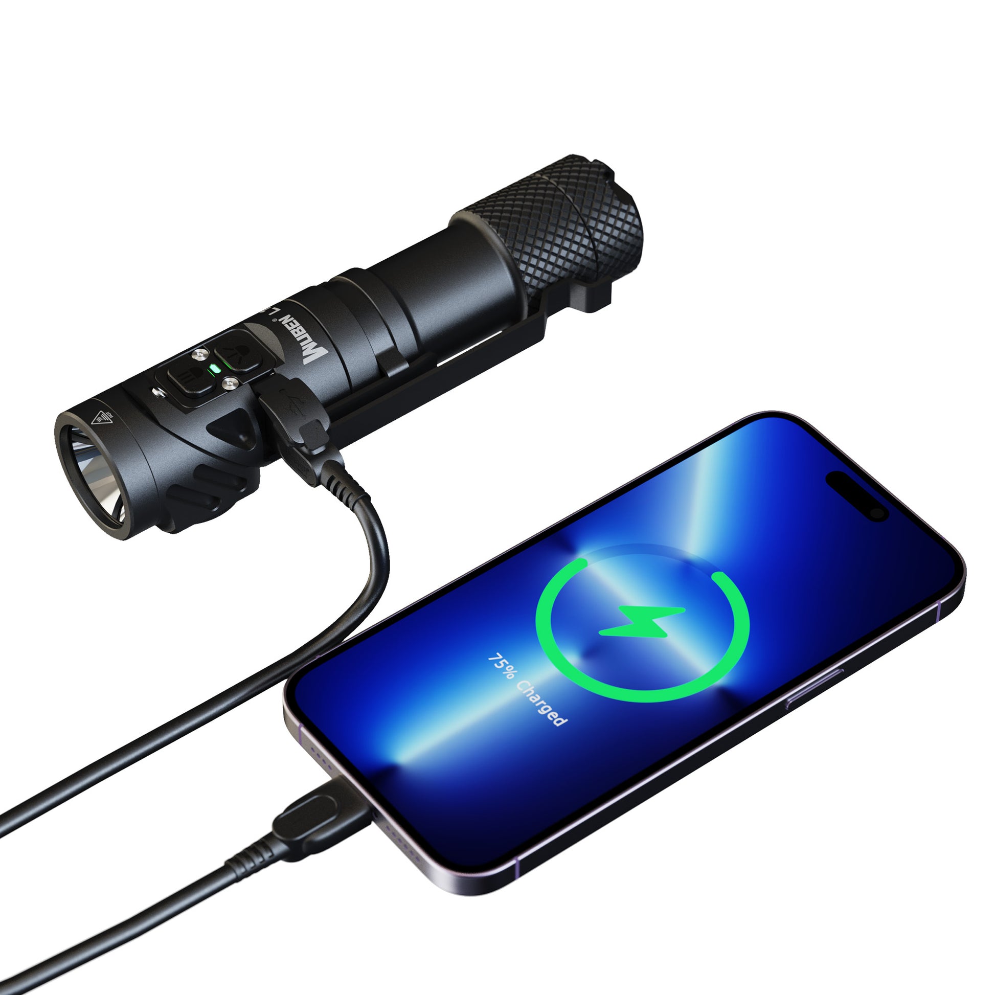 WUBEN L1 Rotating Head Dual - Beam Magnetic Base Torch - Refraction Lighting