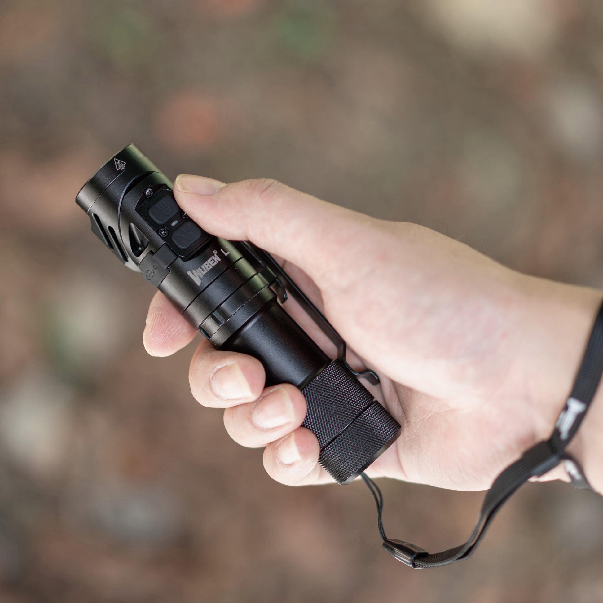 WUBEN L1 Rotating Head Dual - Beam Magnetic Base Torch - Refraction Lighting