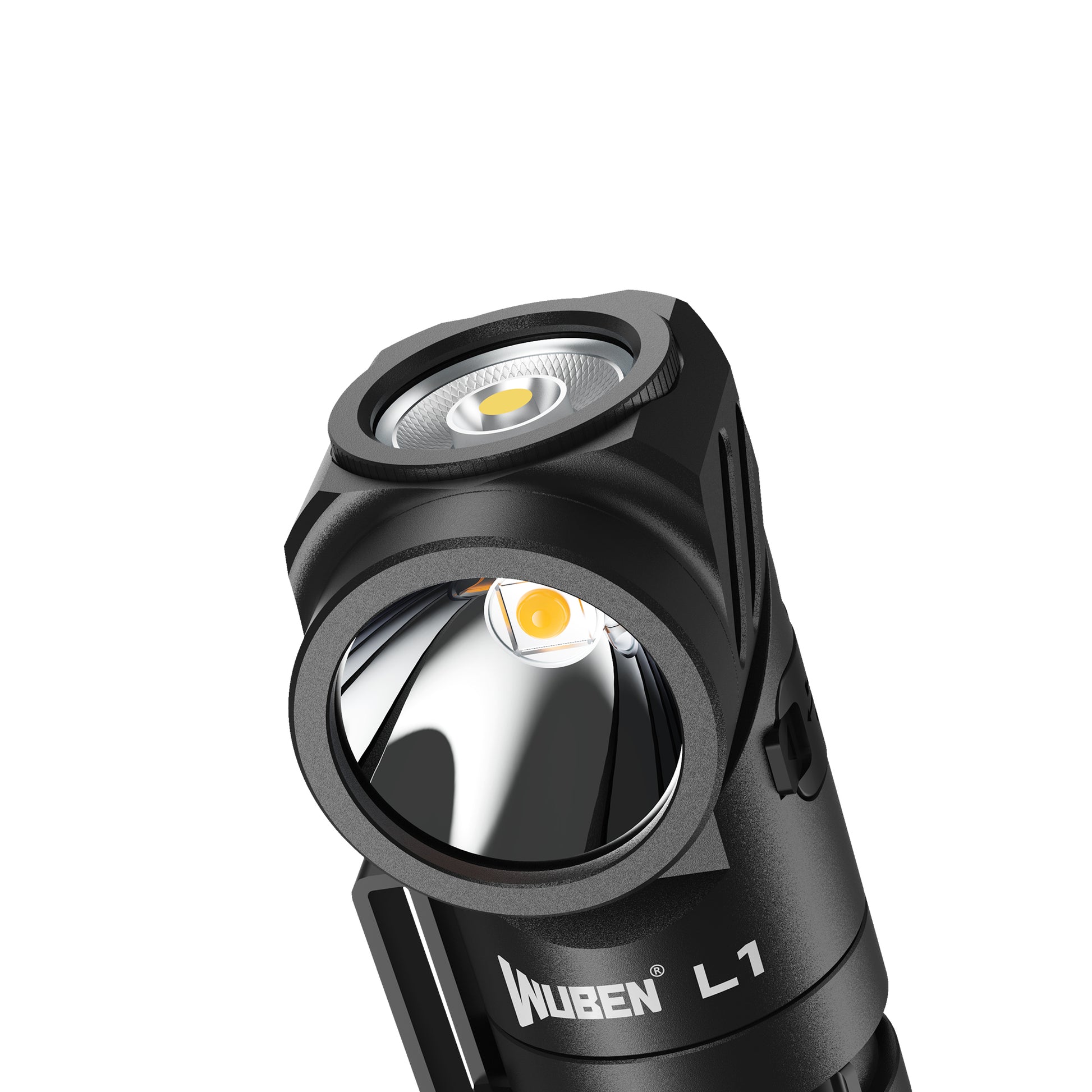 WUBEN L1 Rotating Head Dual - Beam Magnetic Base Torch - Refraction Lighting