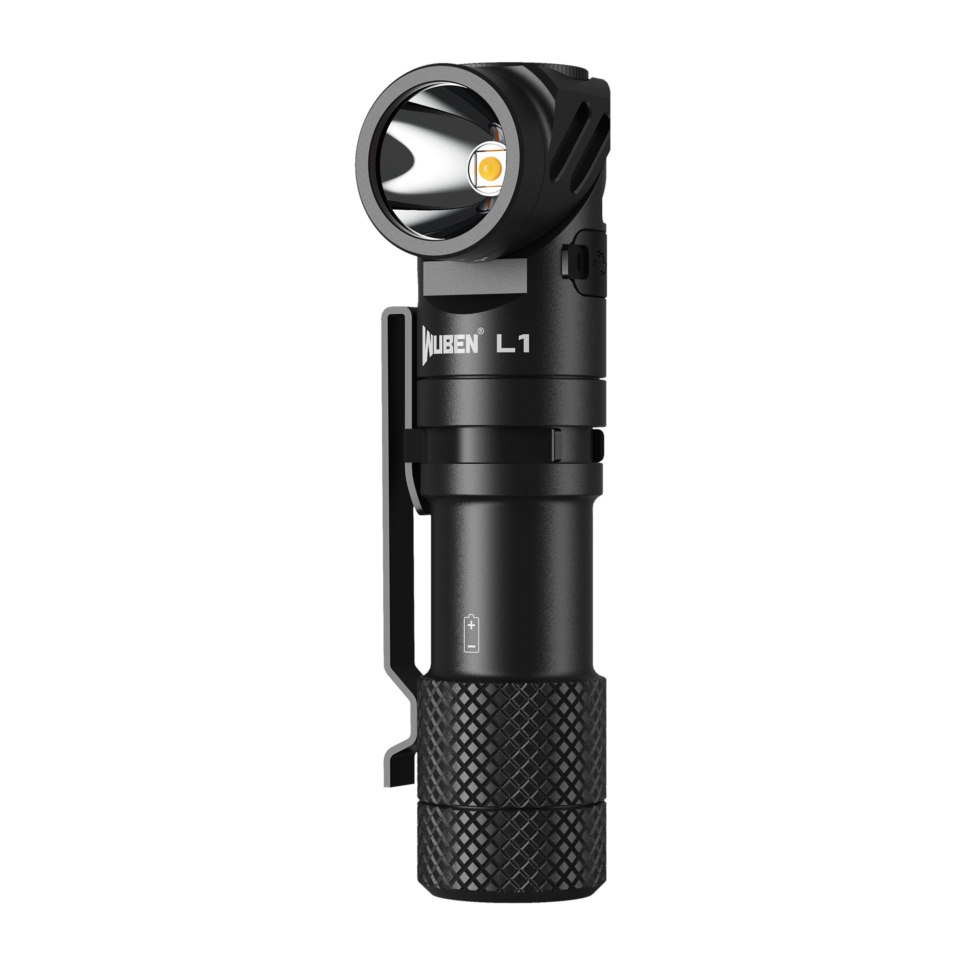 WUBEN L1 Rotating Head Dual - Beam Magnetic Base Torch - Refraction Lighting