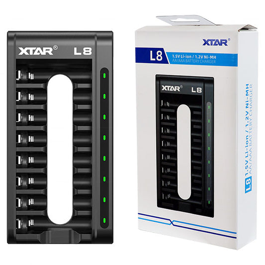 XTAR L8 AA/AAA USB-C Eight-Slot Charger