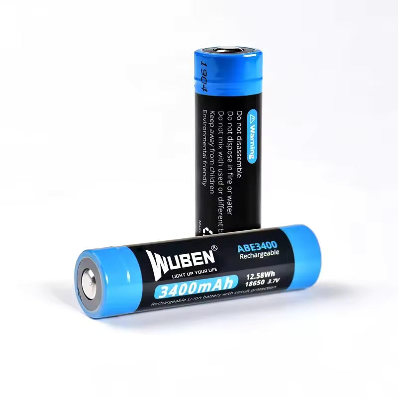 WUBEN ABE3400 3400mAh 18650 Rechargeable Li-ion Battery (Protected)