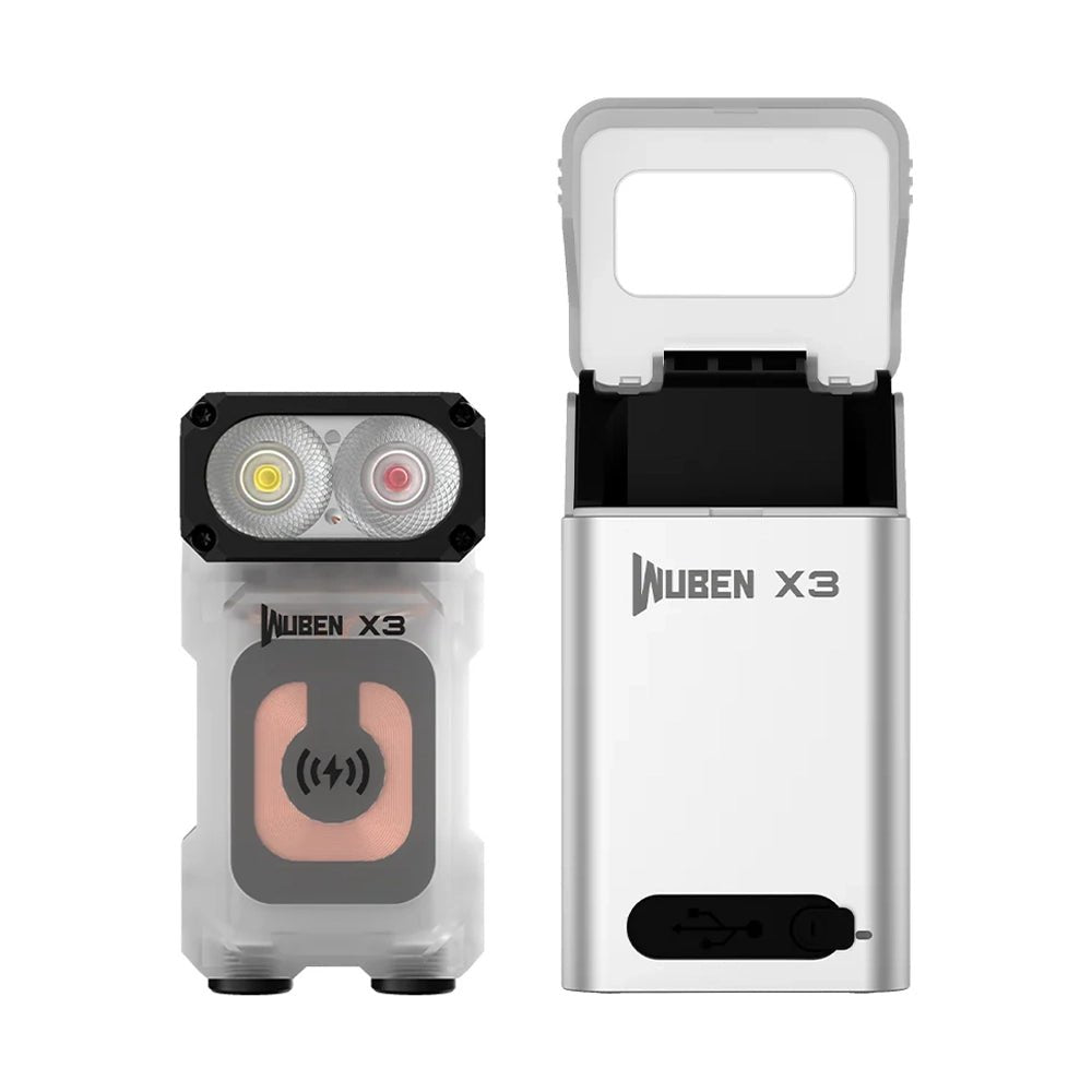 WUBEN X3 Owl EDC Torch - With Aluminium Charging Box - Refraction Lighting