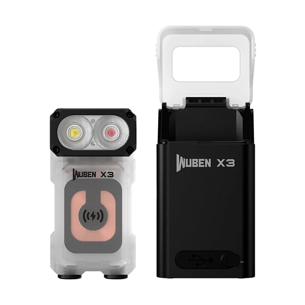 WUBEN X3 Owl EDC Torch - With Aluminium Charging Box - Refraction Lighting