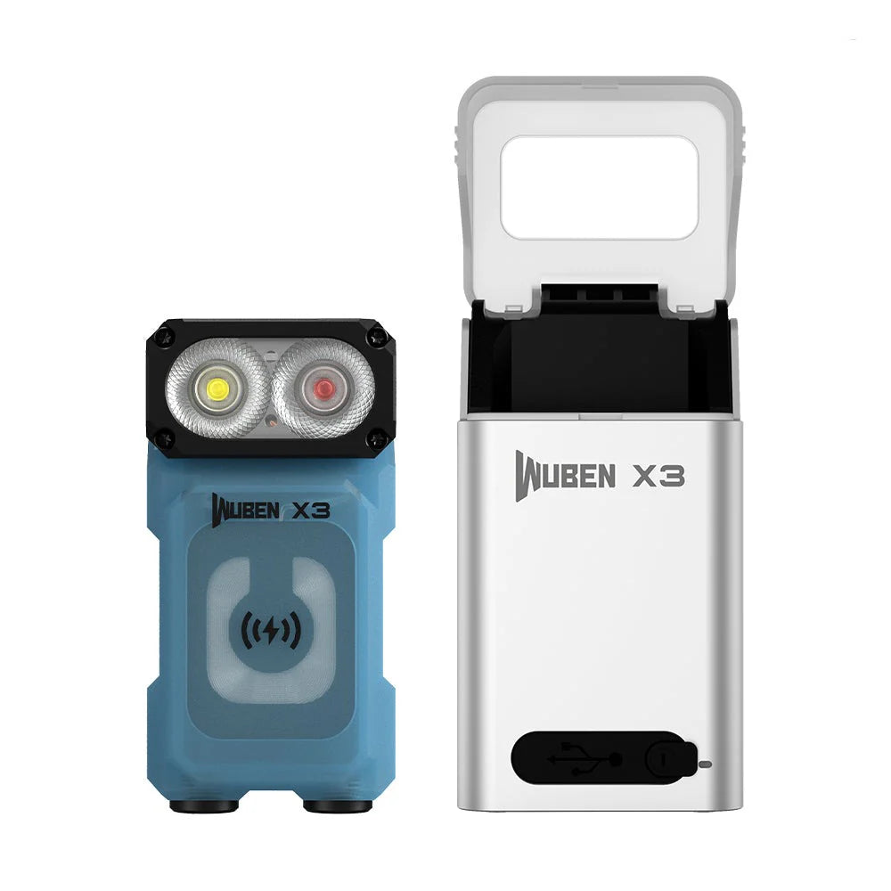 WUBEN X3 Owl EDC Torch - With Aluminium Charging Box