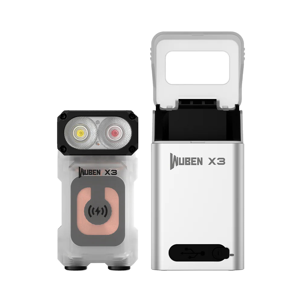 WUBEN X3 Owl EDC Torch - With Aluminium Charging Box