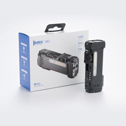 WUBEN X4 Flat EDC 18650 Rechargeable Dual-Beam Torch