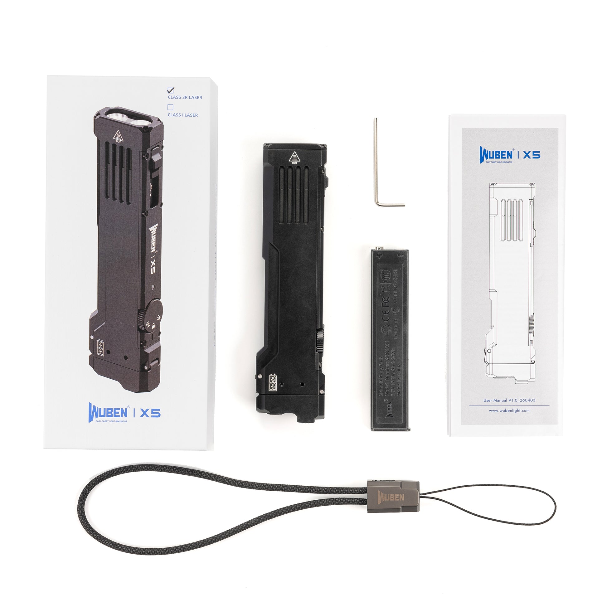 WUBEN X5 3-in-1 1300 Lumens Compact EDC Torch - Refraction Lighting