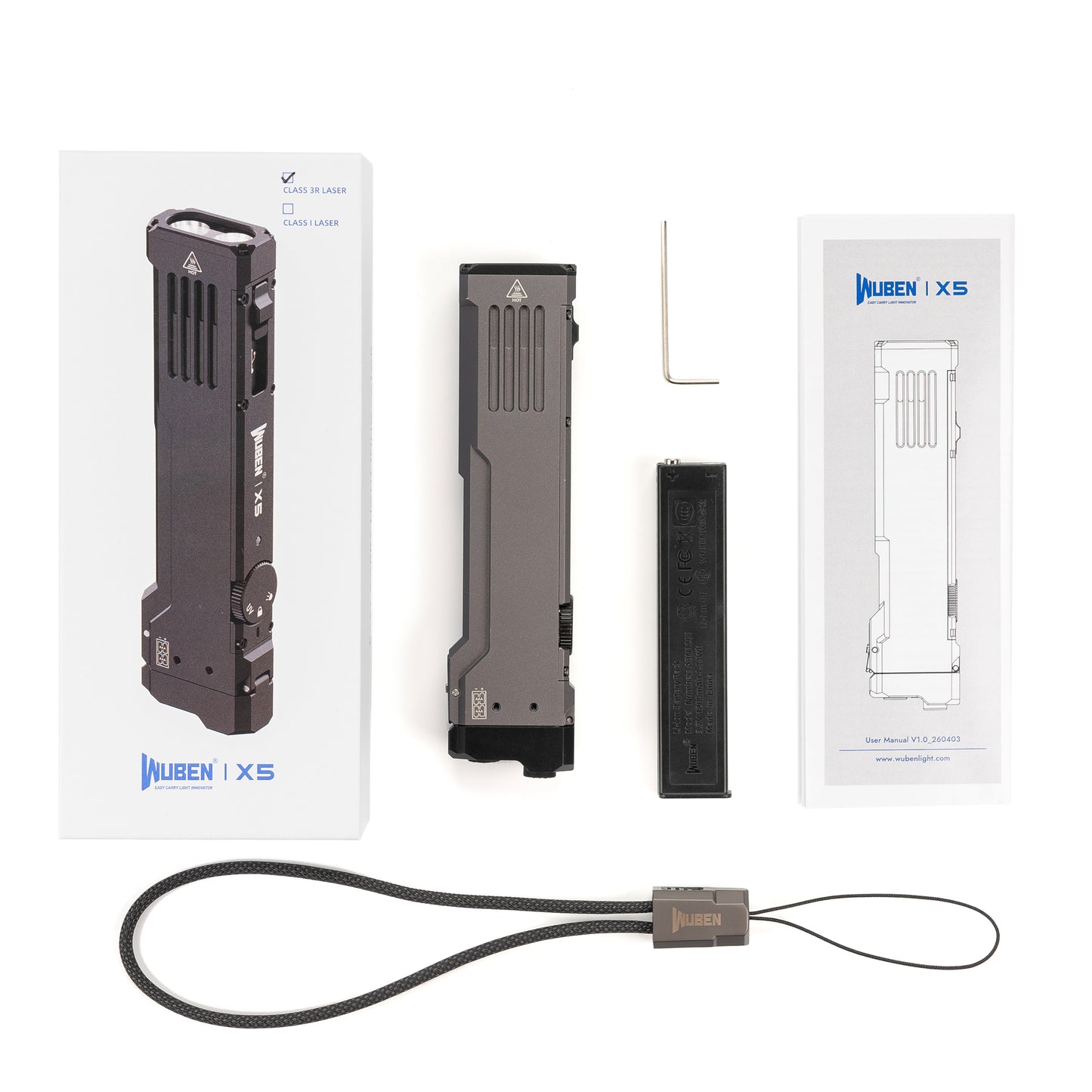 WUBEN X5 3-in-1 1300 Lumens Compact EDC Torch - Refraction Lighting