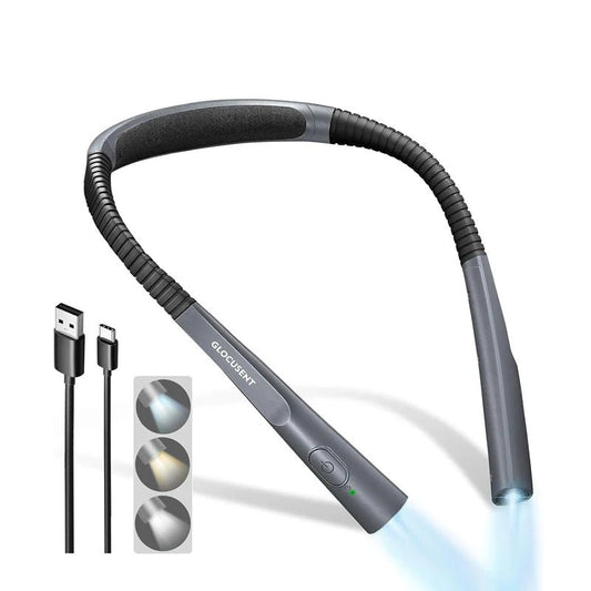 Glocusent Upgraded Neck Reading Light - Refraction Lighting