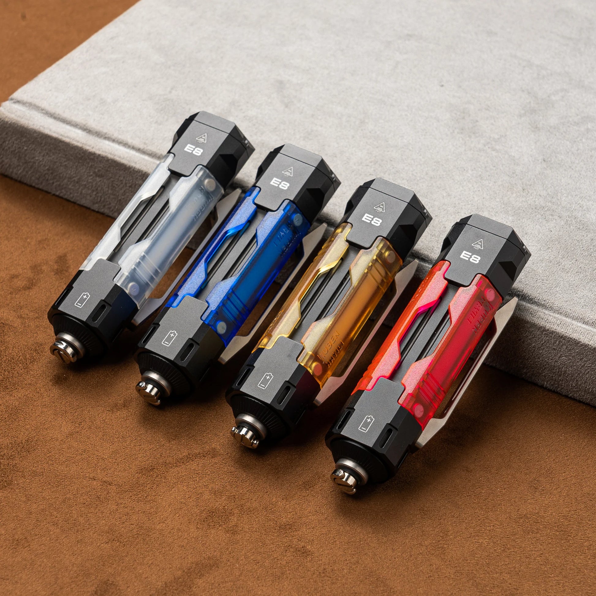 WUBEN E8 Shell Packs - Magnetic Snap - On Panels (3 Per Pack) - Refraction Lighting