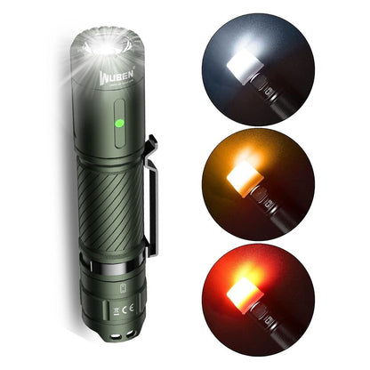 WUBEN C3 1200 Lumen Compact Torch & Diffuser Kit (Includes Diffuser 3 Pack) - Refraction Lighting