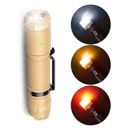 WUBEN C3 1200 Lumen Compact Torch & Diffuser Kit (Includes Diffuser 3 Pack) - Refraction Lighting