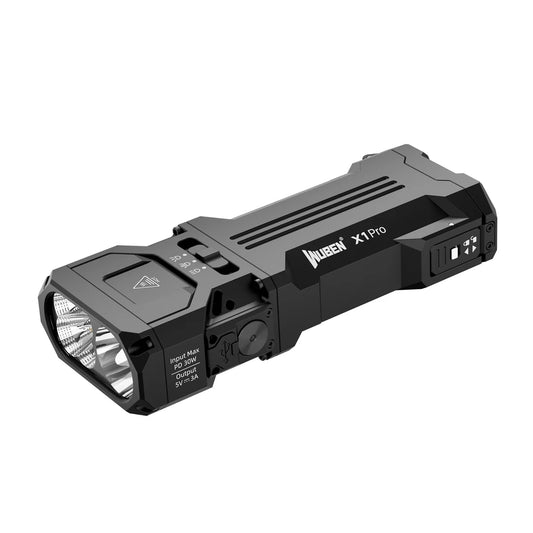 Wuben X1 Pro 12300 Lumens Rechargeable Power Bank EDC Torch - Refraction Lighting