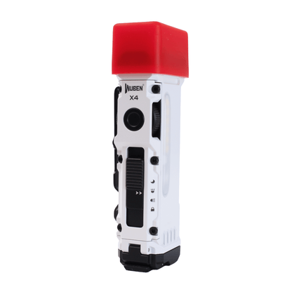 WUBEN X4 Flat EDC 18650 Rechargeable Dual - Beam Torch - Red Light Kit (Includes Red Diffuser) - Refraction Lighting